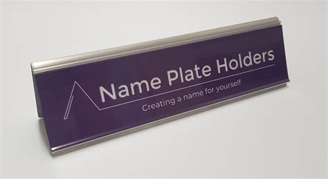 binder metal name plate brackets|12x2 name plate holder.